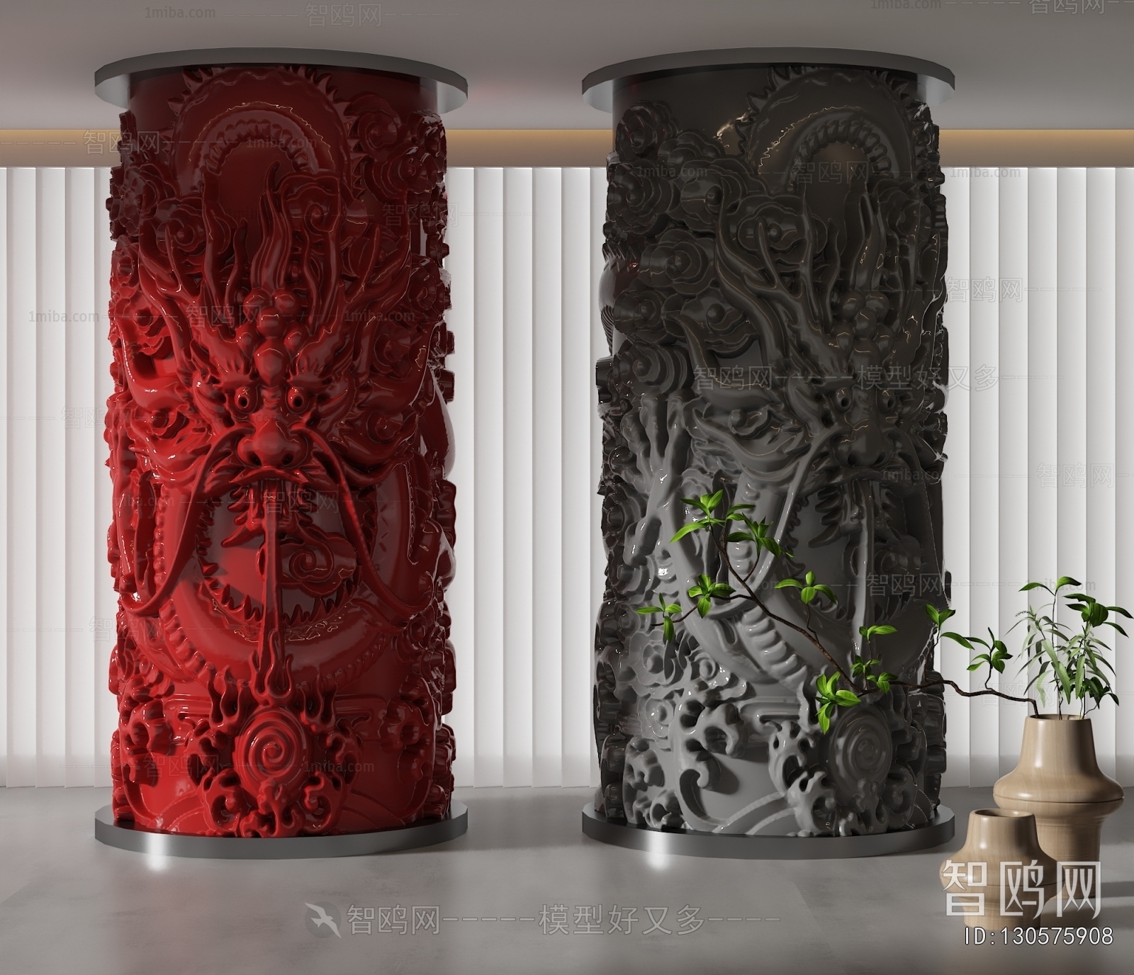 New Chinese Style Column