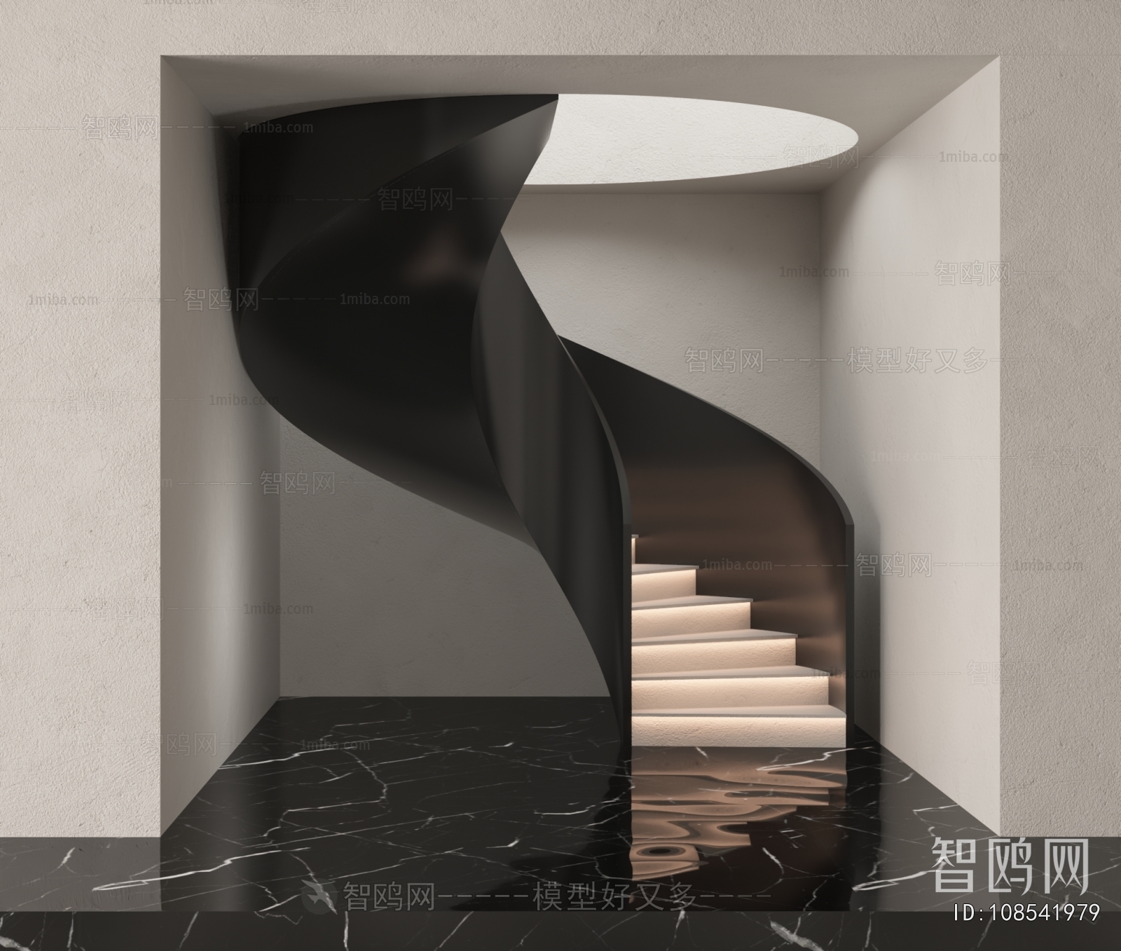 Modern Rotating Staircase