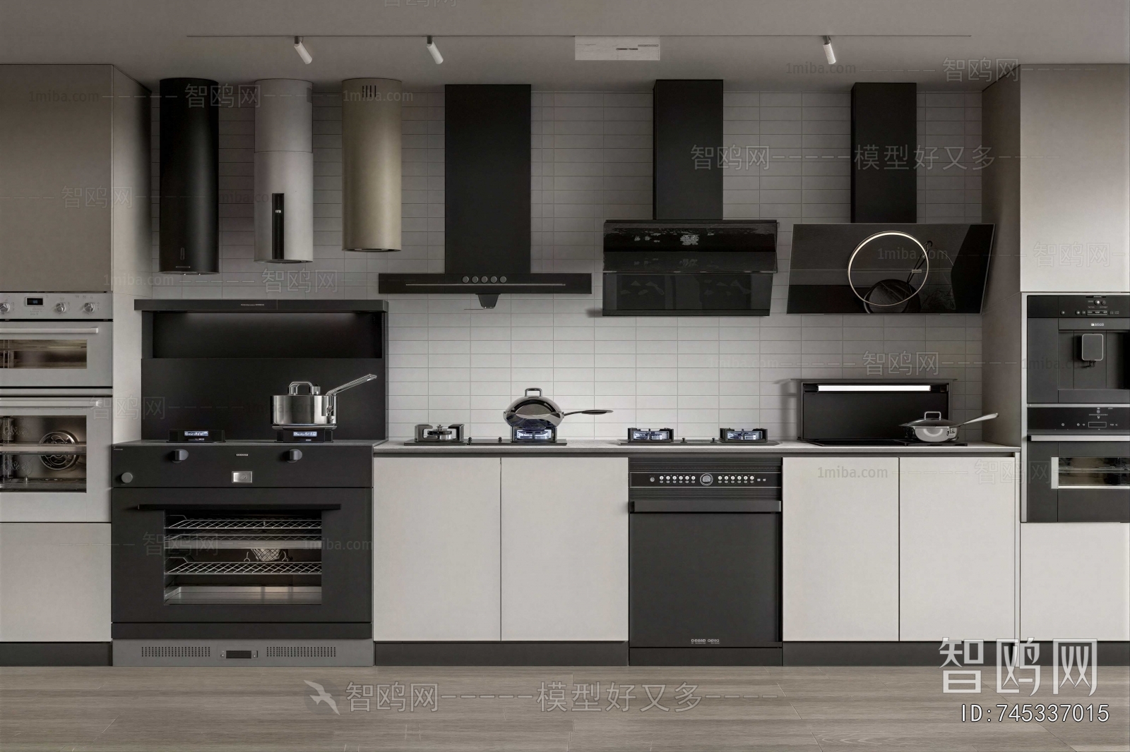 Modern Kitchen Electric Gas Range