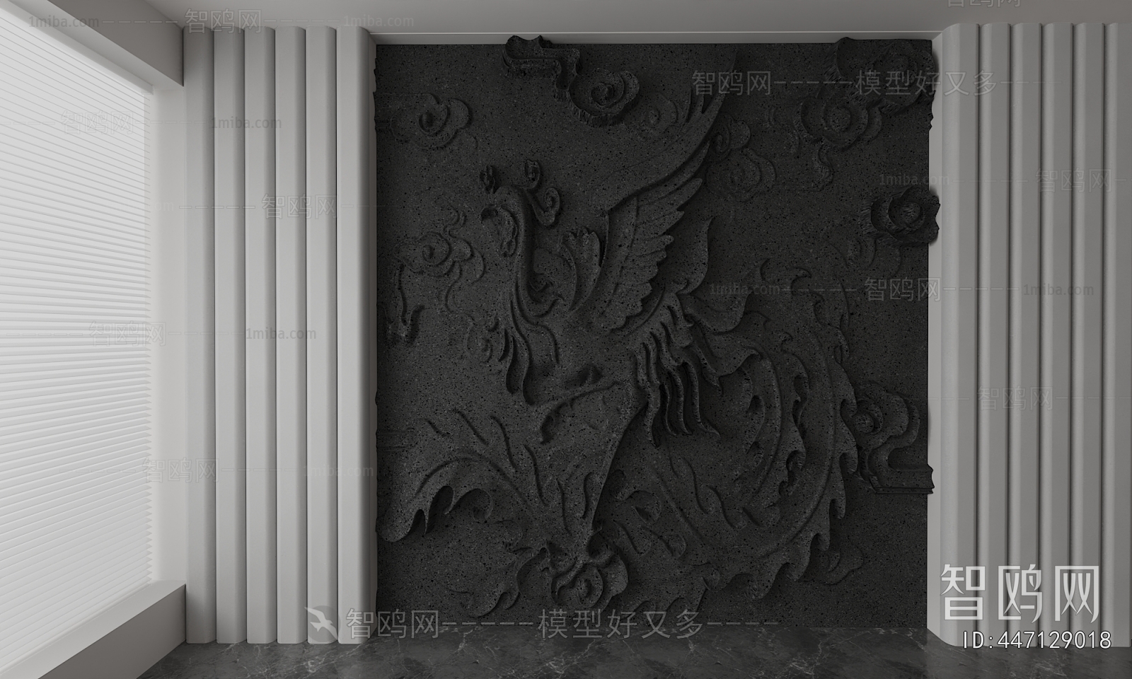 New Chinese Style TV Wall