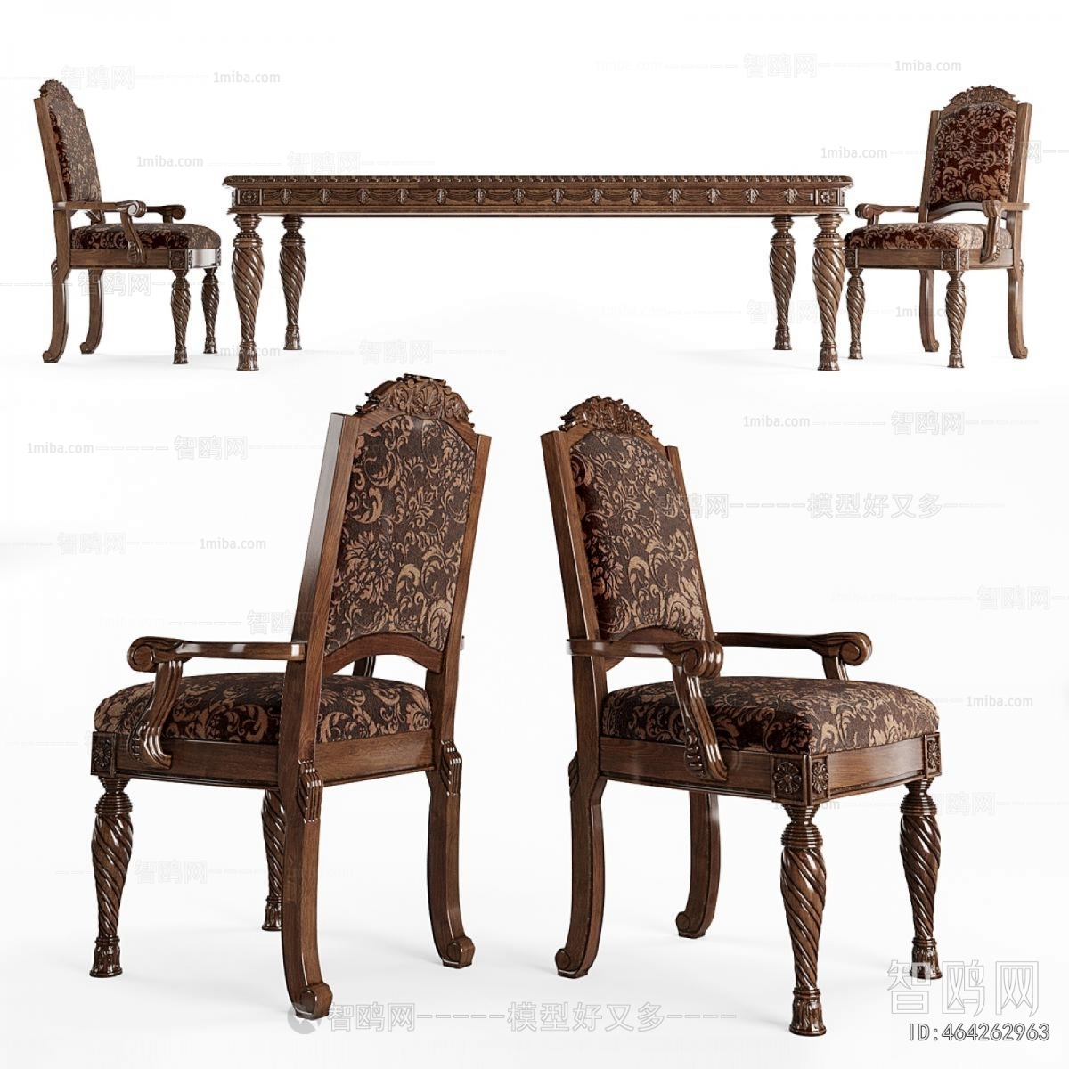 European Style Dining Table And Chairs