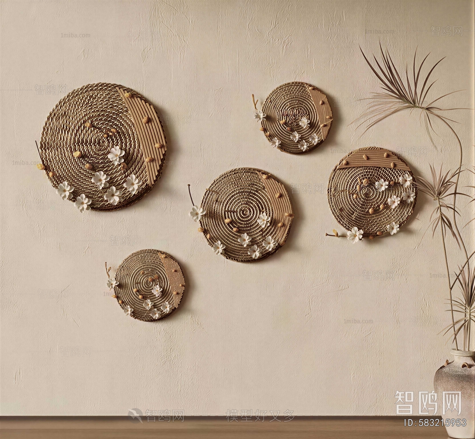 Wabi-sabi Style Wall Decoration