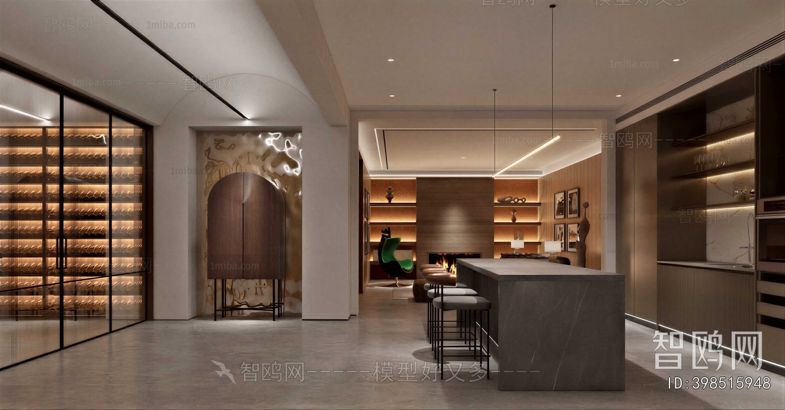 Modern Wine Cellar/Wine Tasting Room