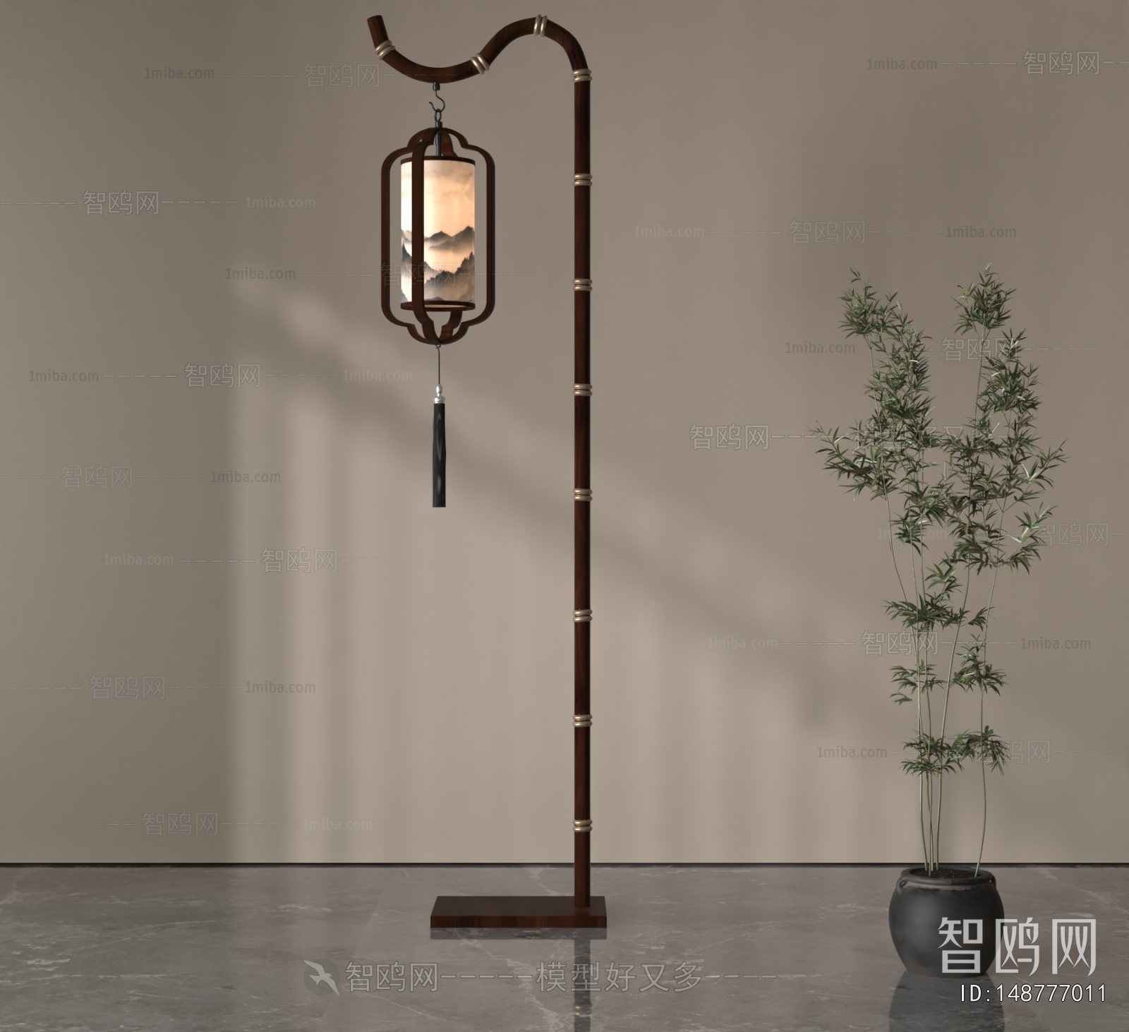 New Chinese Style Floor Lamp