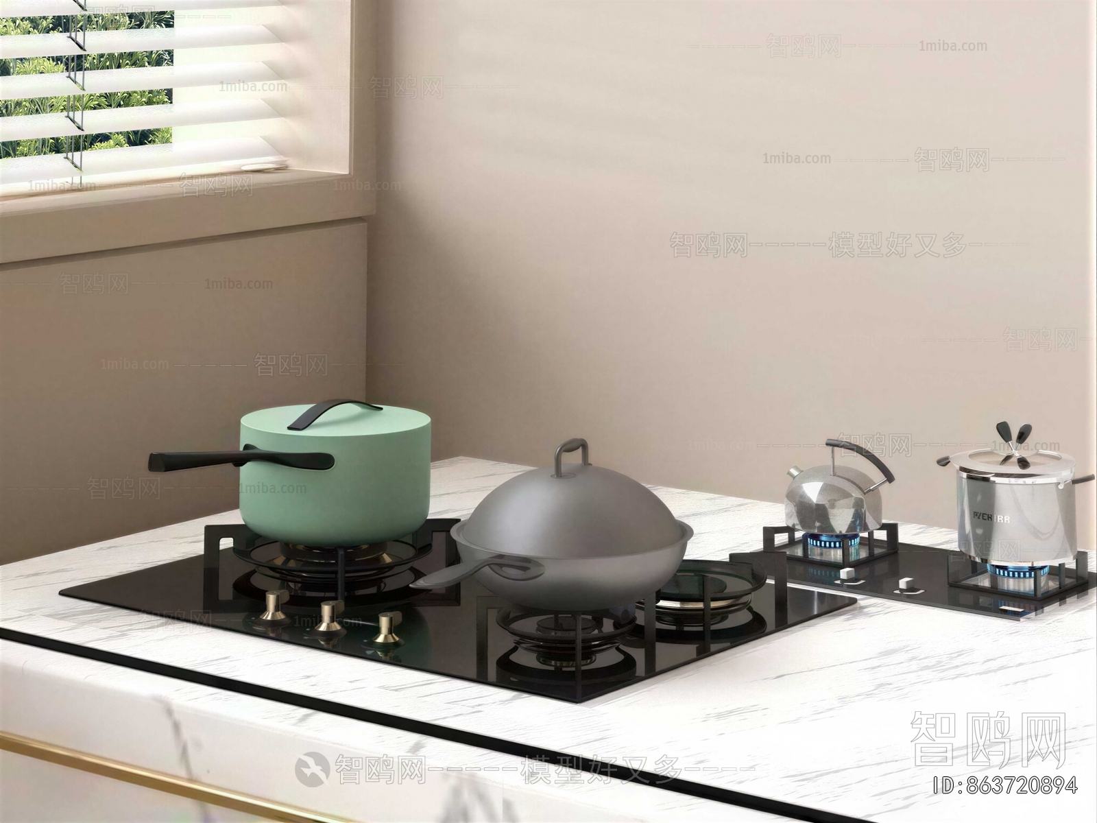 Modern Kitchen Electric Gas Range