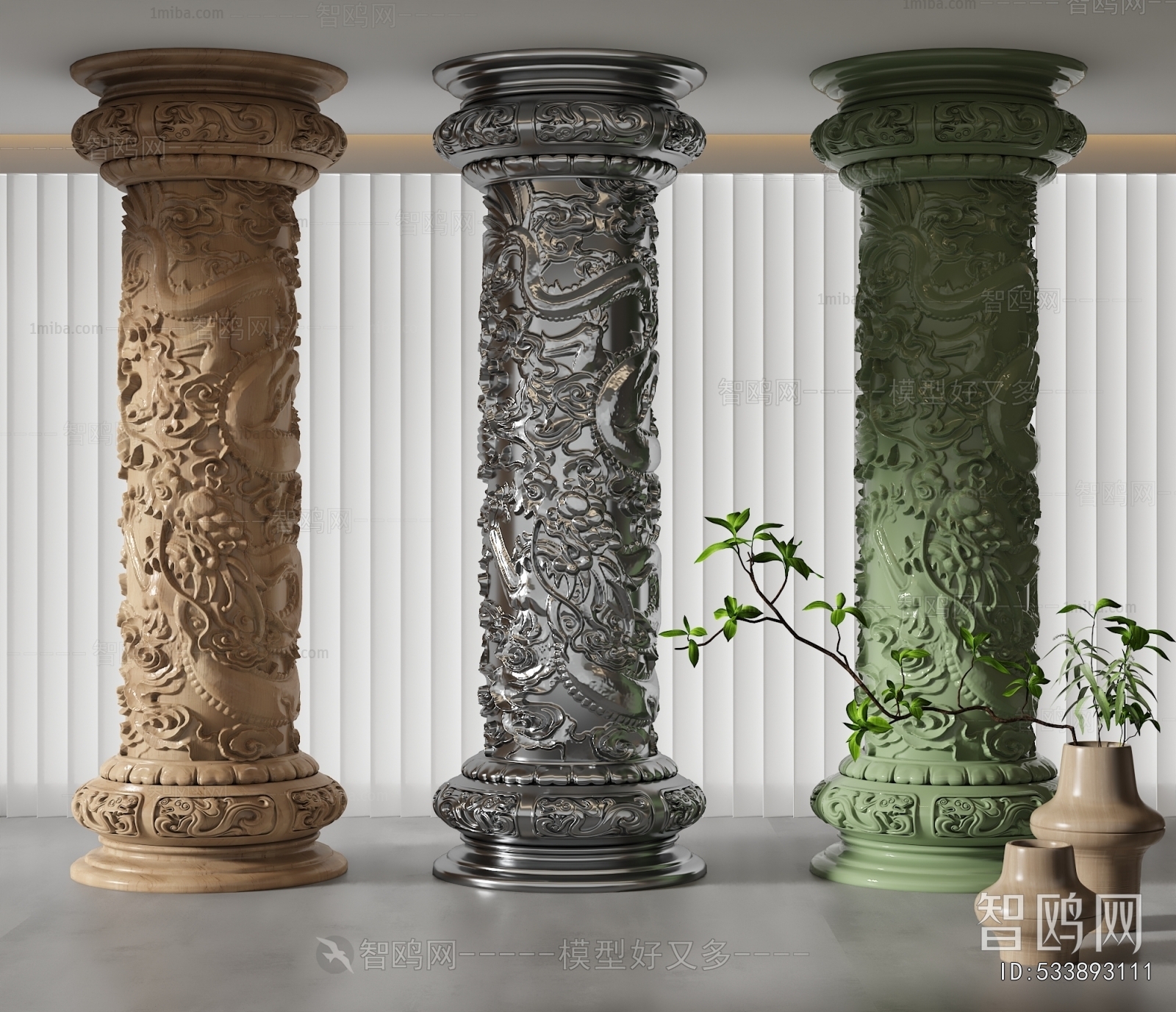 New Chinese Style Column