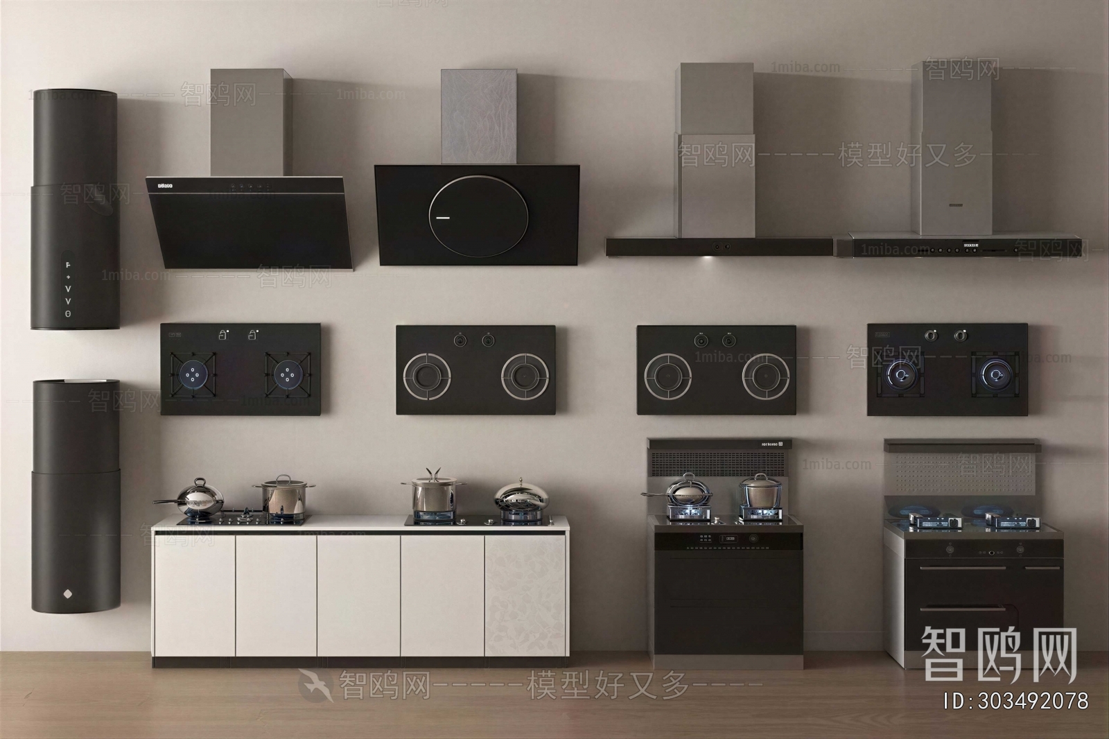 Modern Kitchen Electric Gas Range