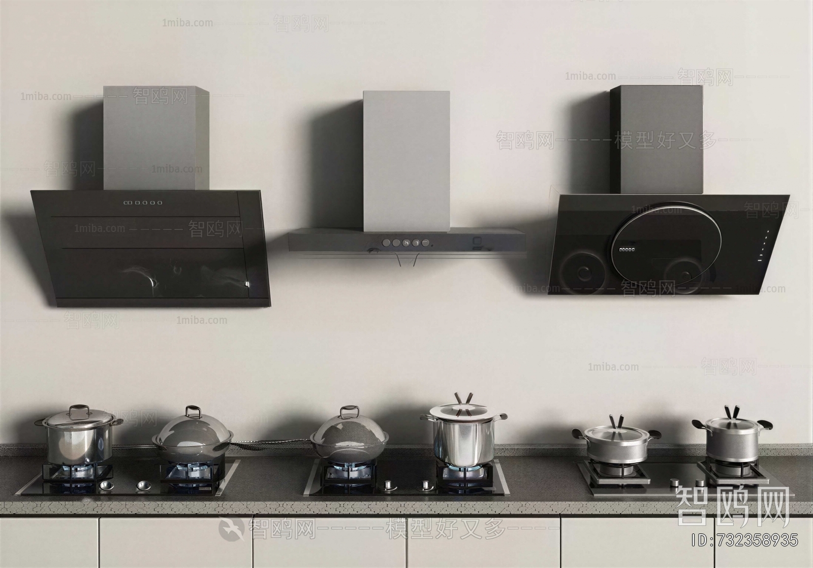 Modern Kitchen Electric Gas Range