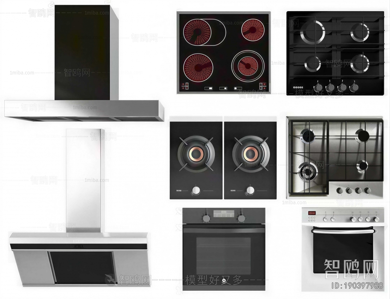 Modern Kitchen Electric Gas Range