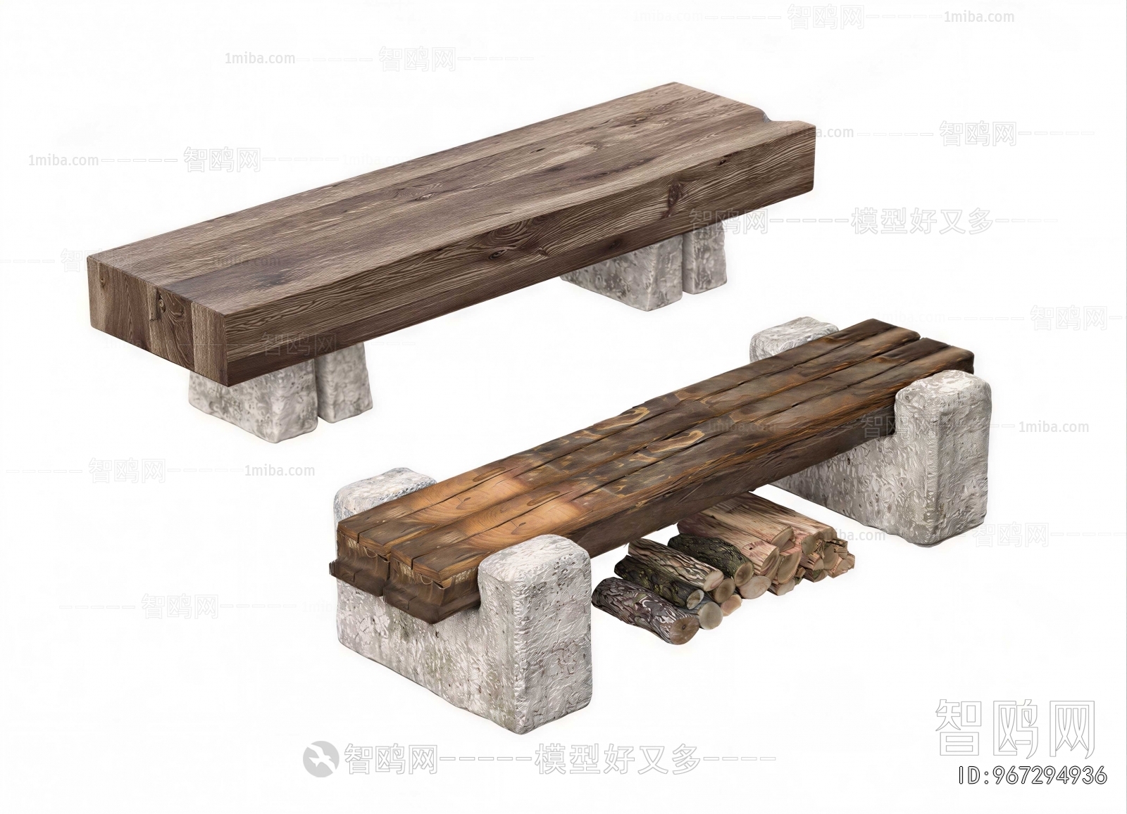 Wabi-sabi Style Bench