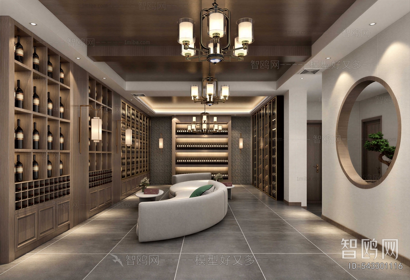 New Chinese Style Wine Cellar/Wine Tasting Room