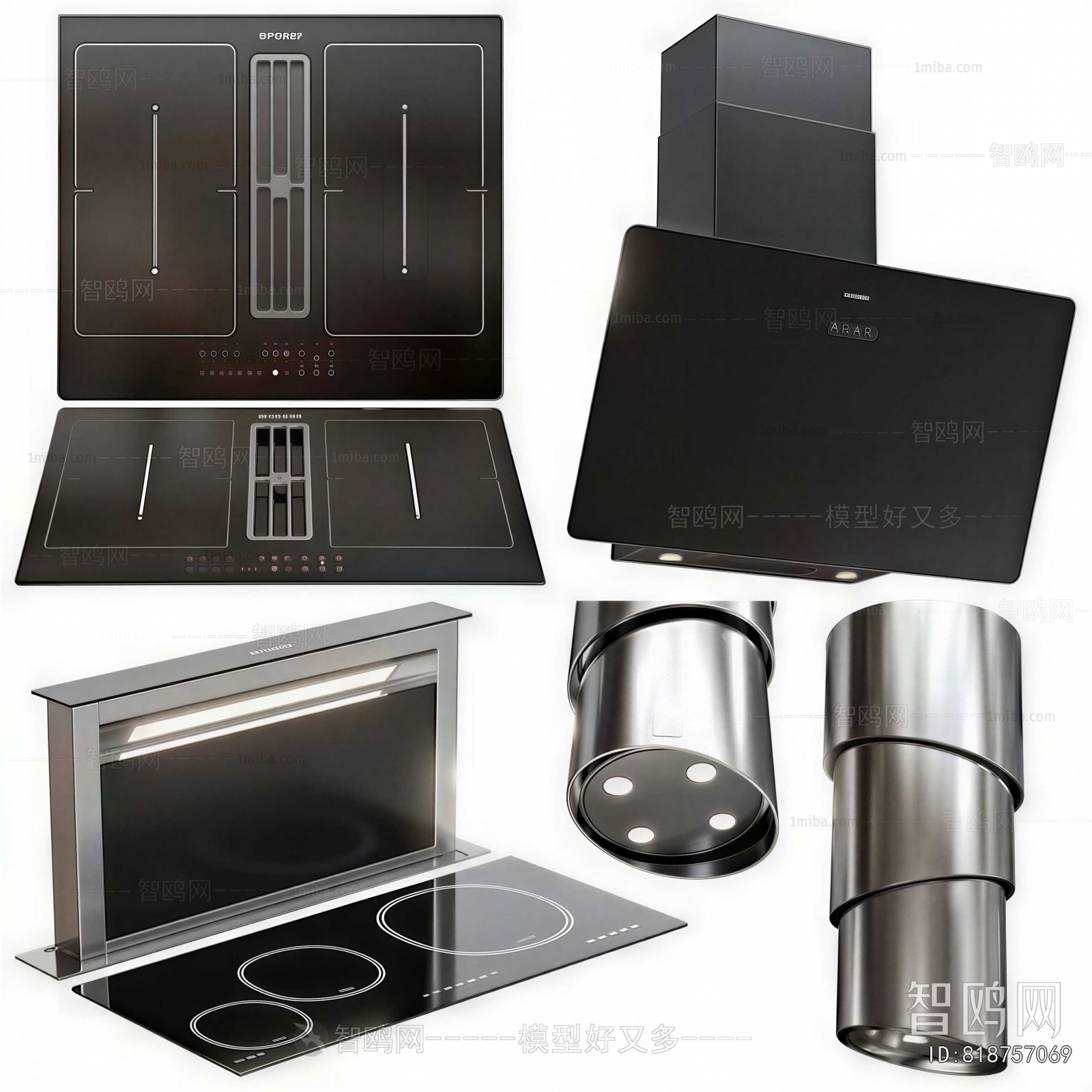 Modern Kitchen Electric Gas Range