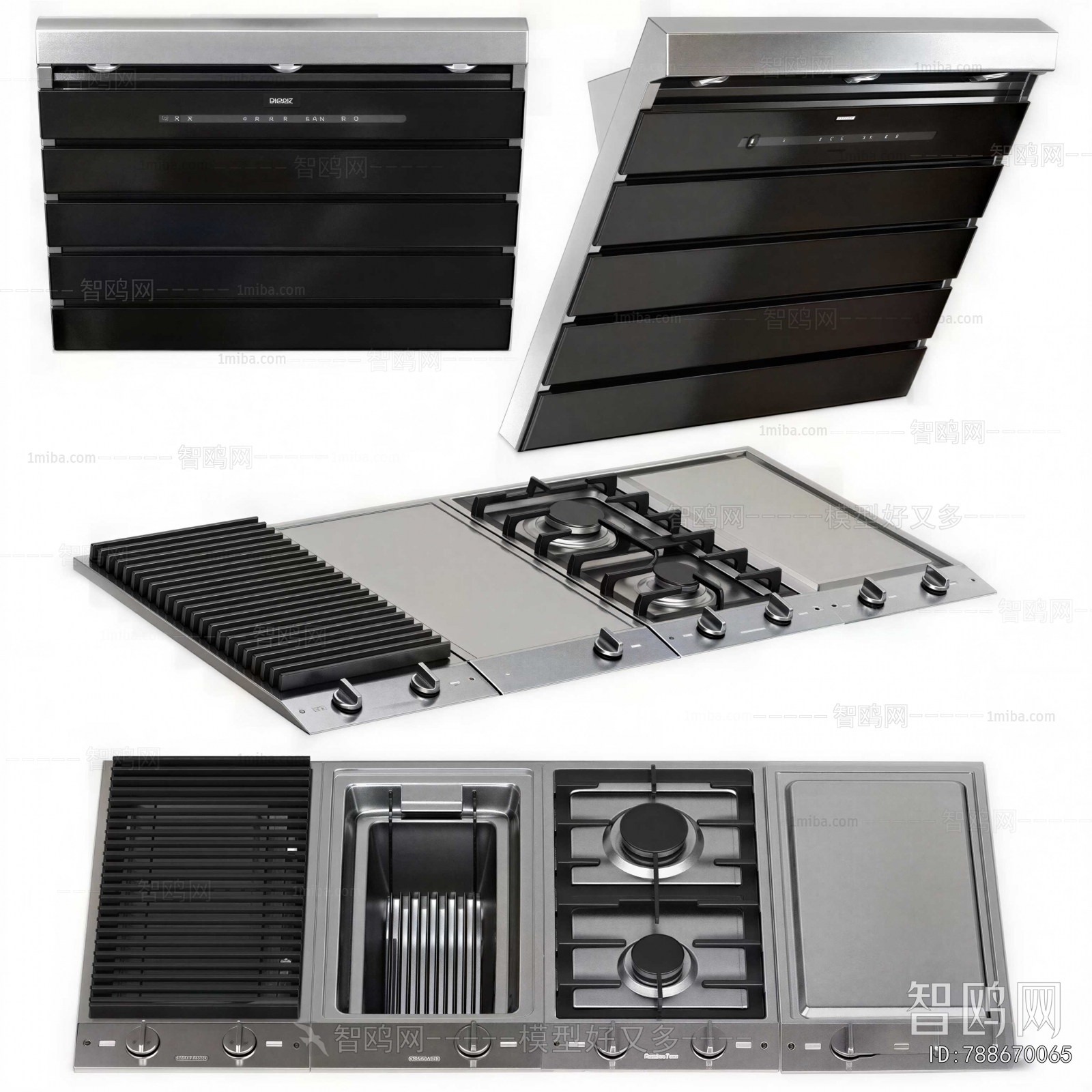 Modern Kitchen Electric Gas Range