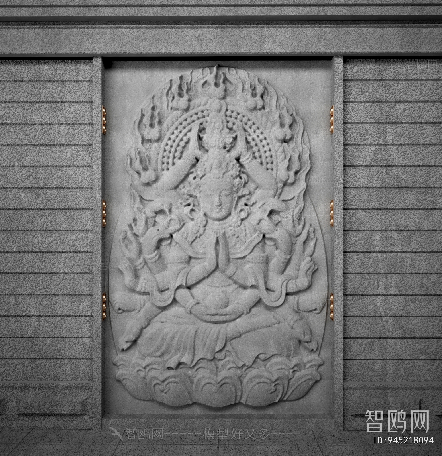 New Chinese Style TV Wall