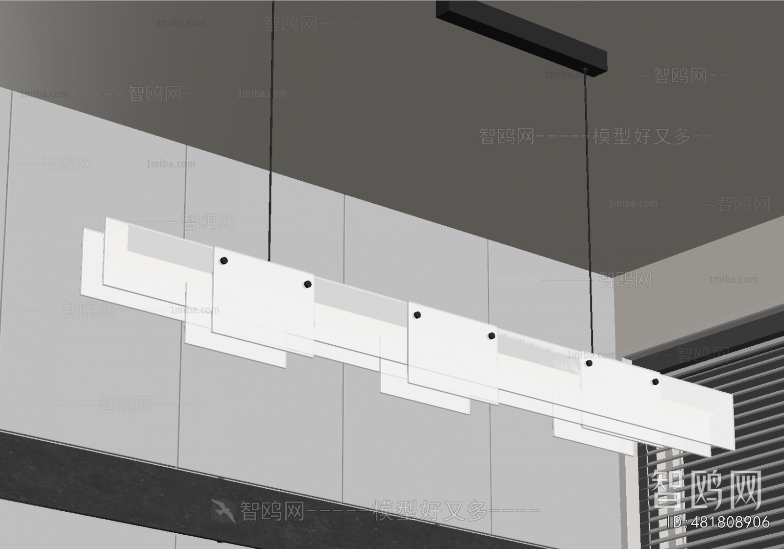 Modern Long Chandelier