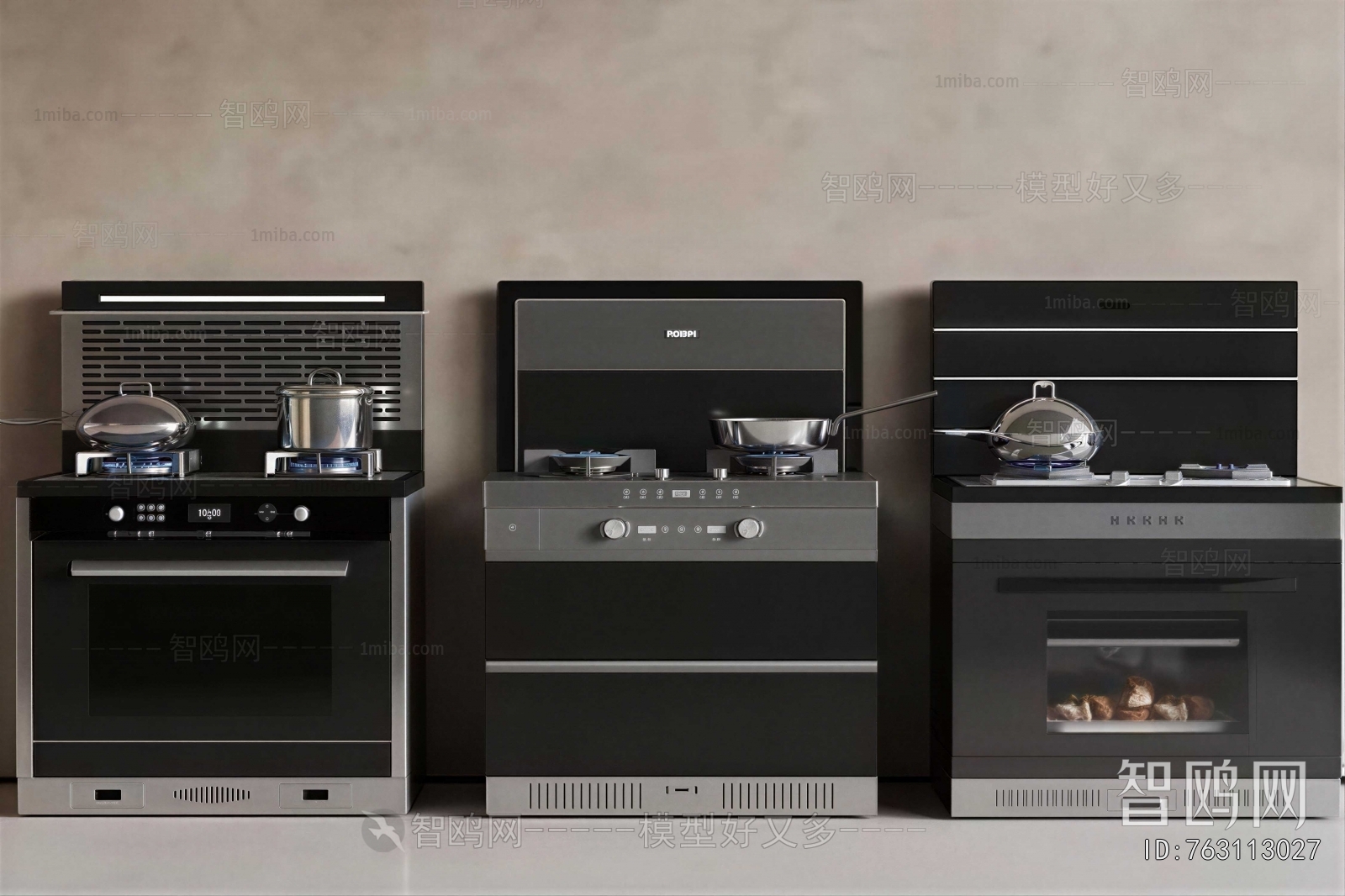 Modern Kitchen Electric Gas Range