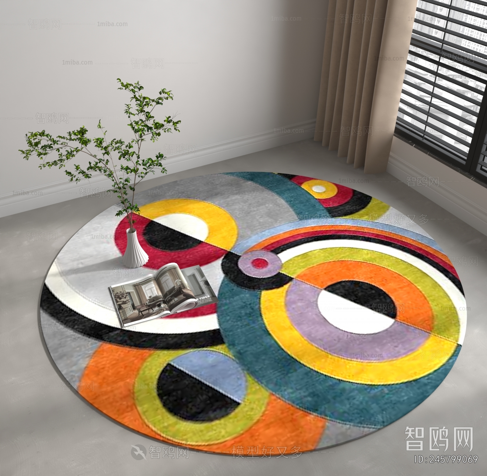 Modern Circular Carpet