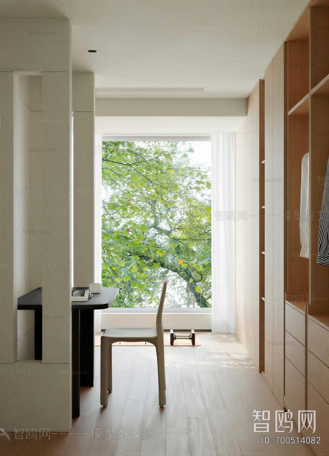 Modern Clothes Storage Area