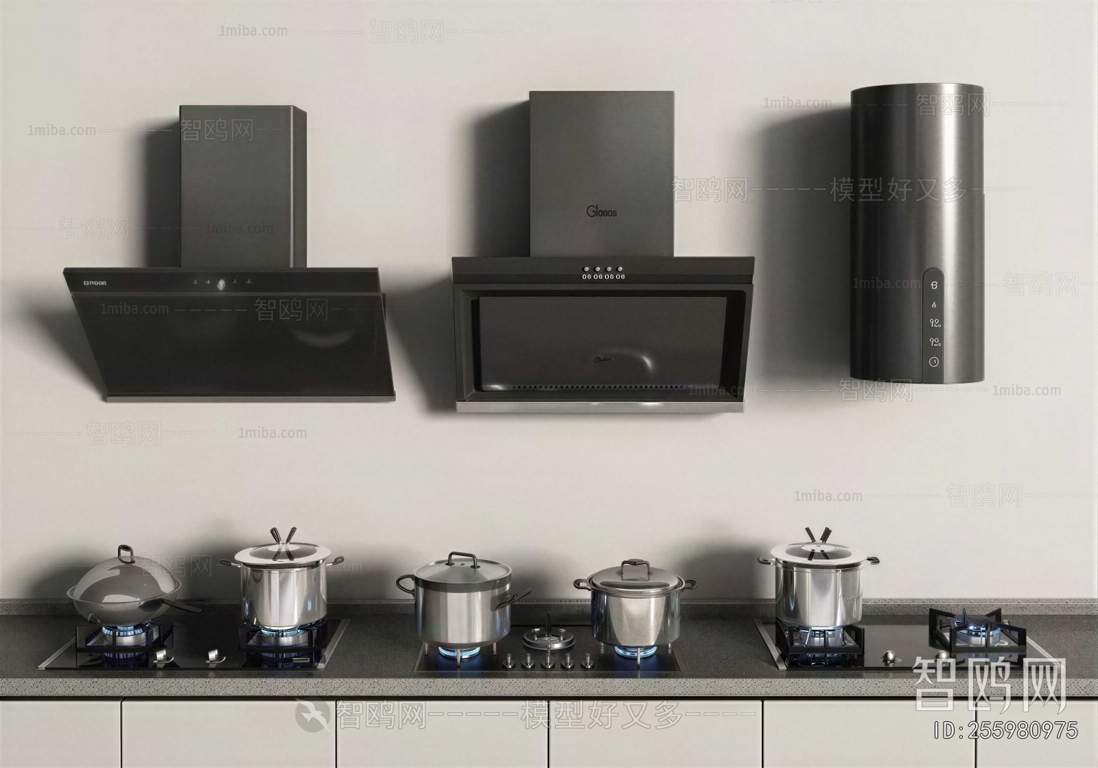 Modern Kitchen Electric Gas Range