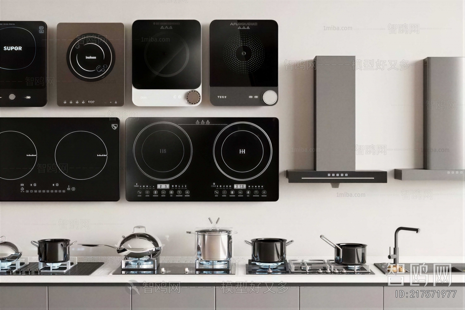 Modern Kitchen Electric Gas Range