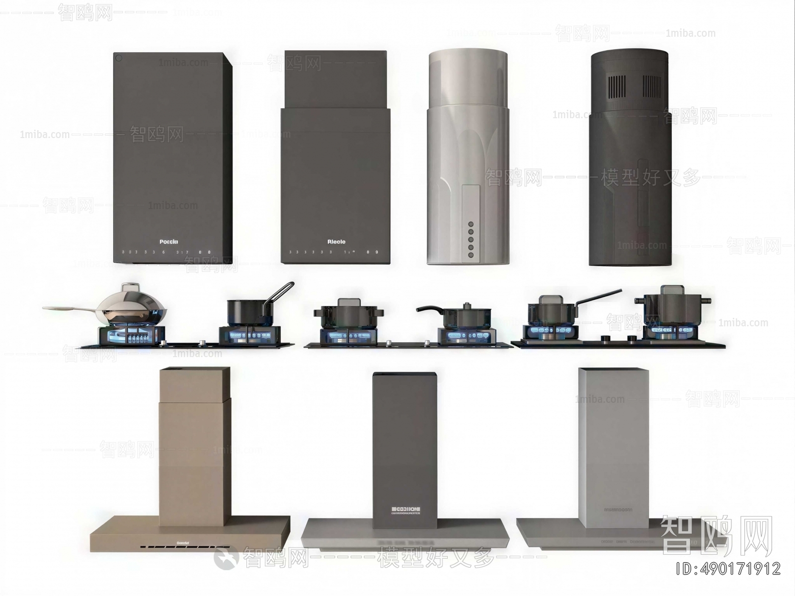 Modern Kitchen Electric Gas Range