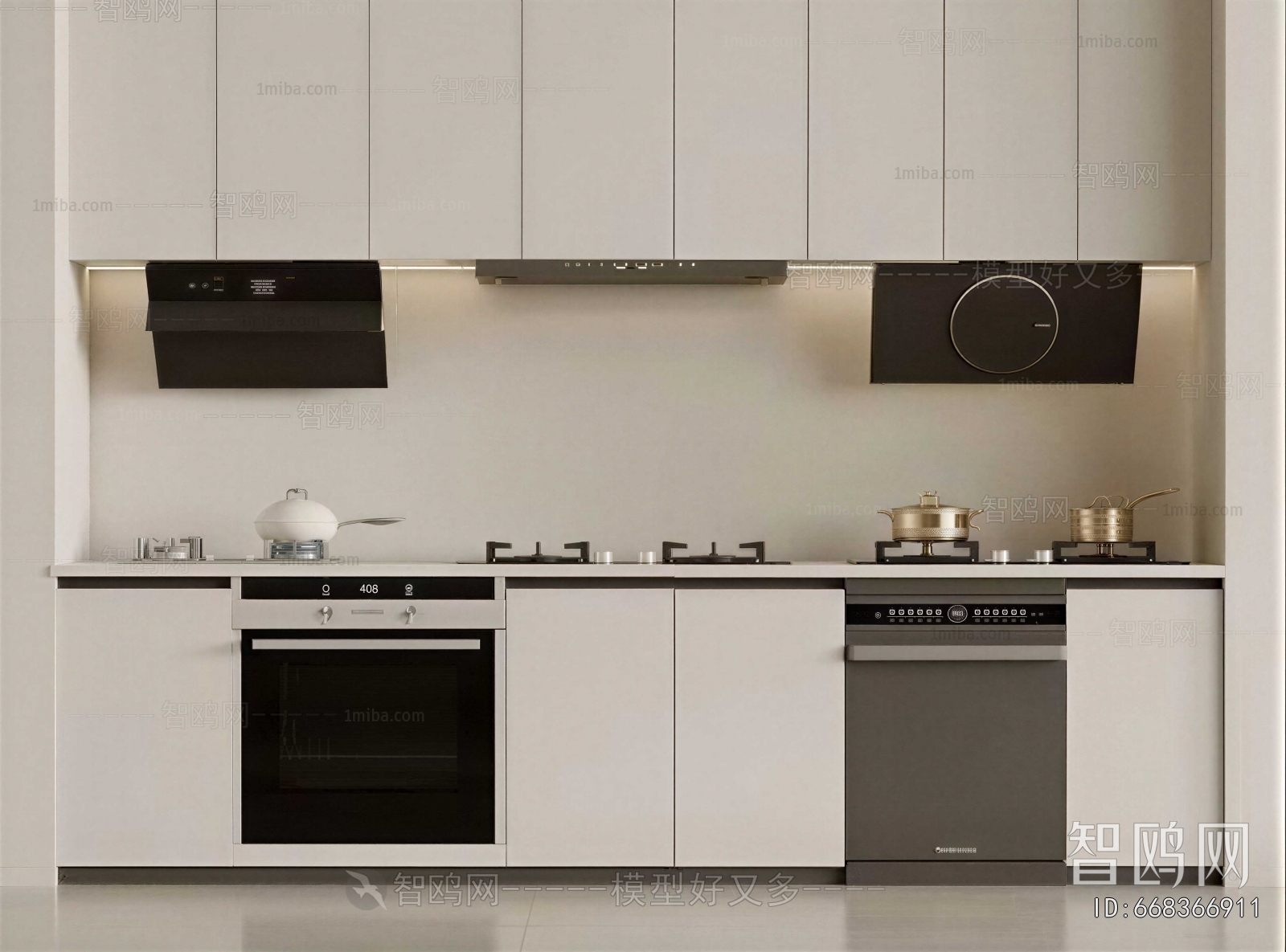Modern Kitchen Electric Gas Range