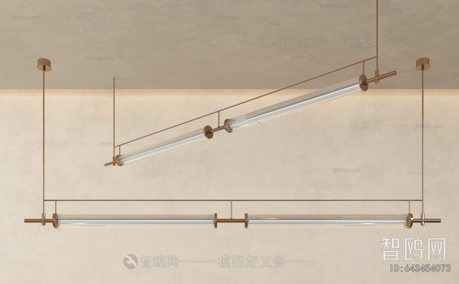 Modern Long Chandelier