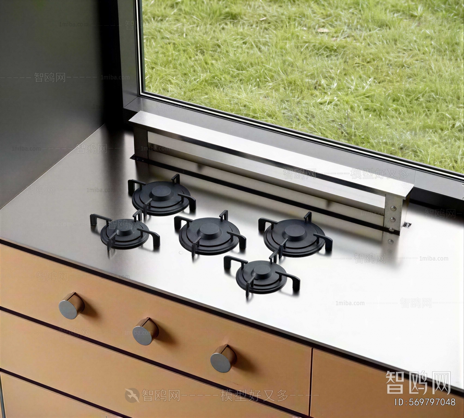 Modern Kitchen Electric Gas Range