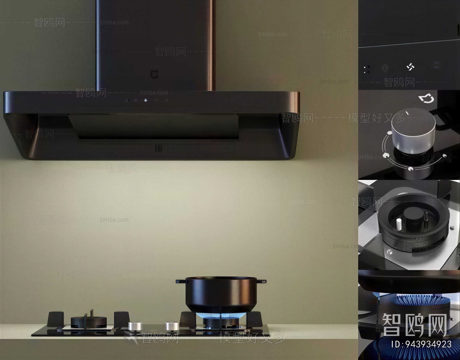 Modern Kitchen Electric Gas Range