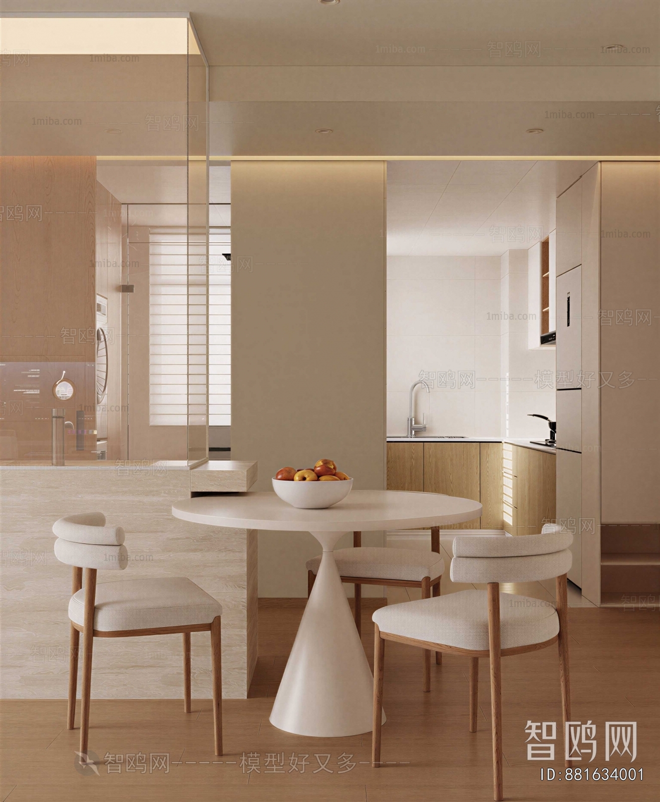 Nordic Style Open Kitchen