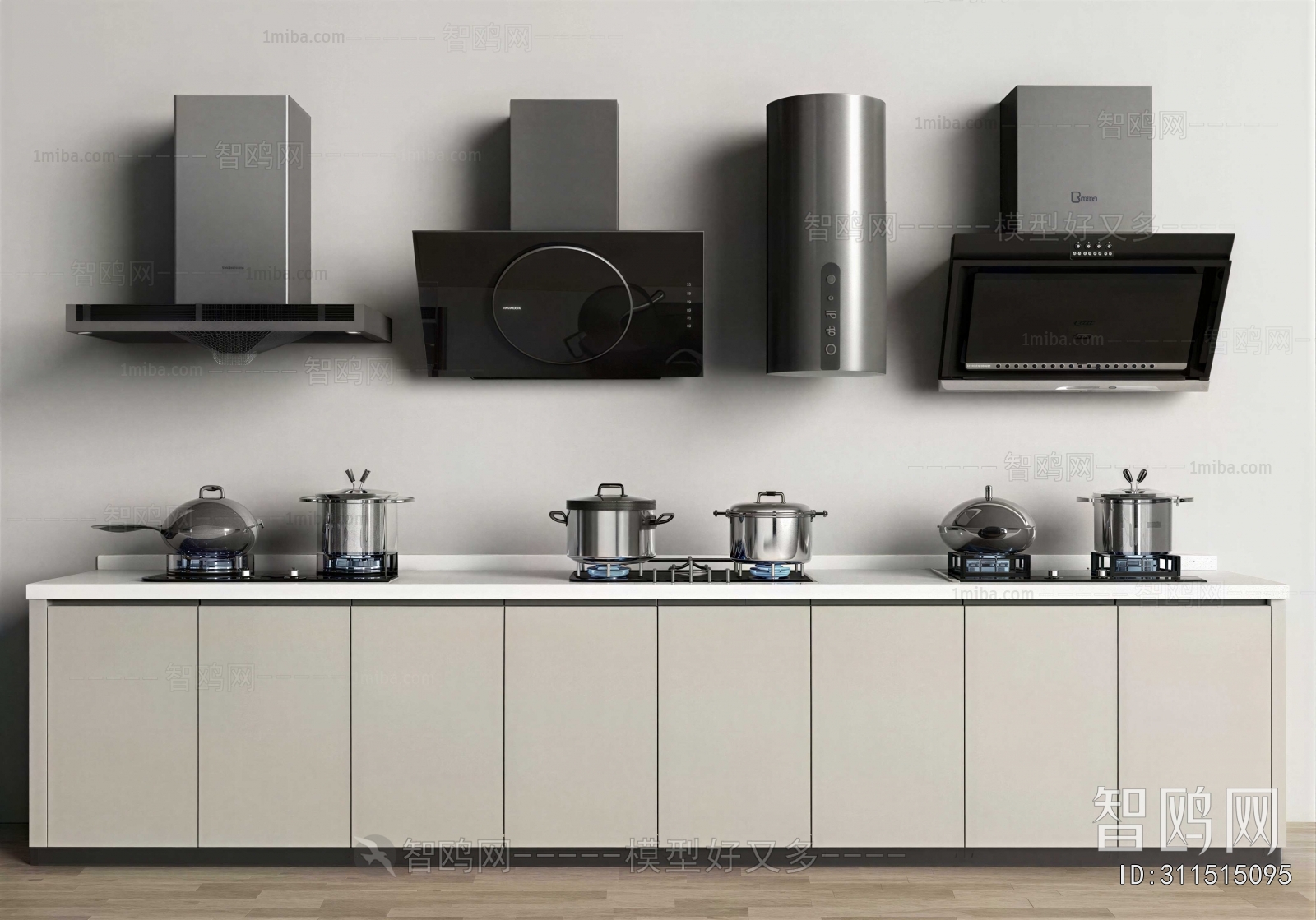 Modern Kitchen Electric Gas Range