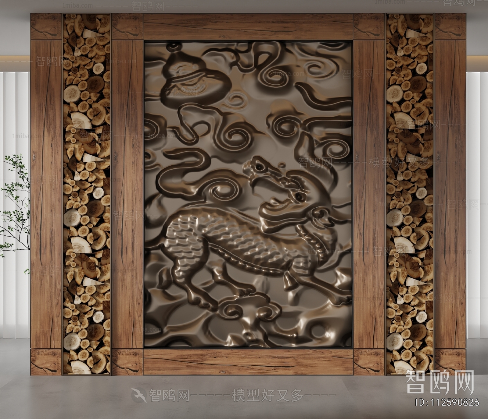 Chinese Style TV Wall