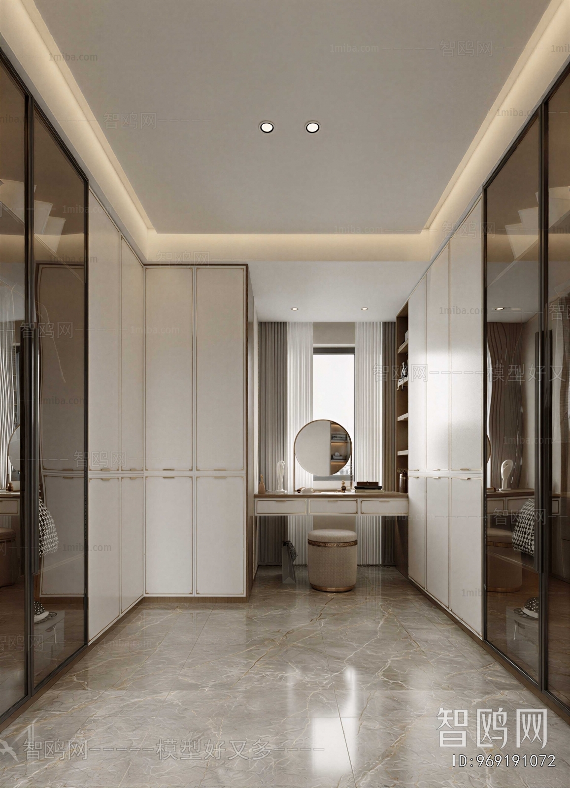 New Chinese Style Clothes Storage Area