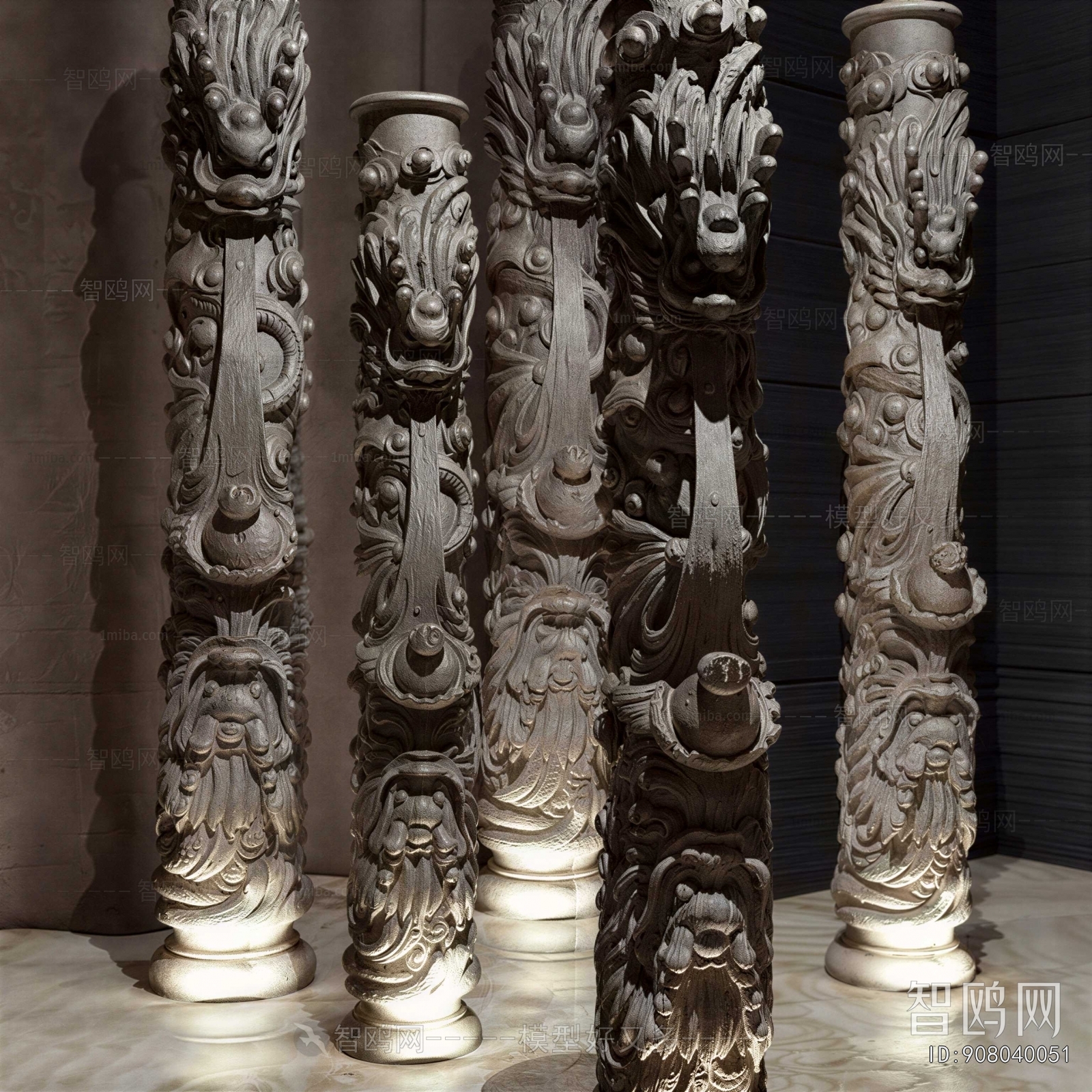 Chinese Style Column