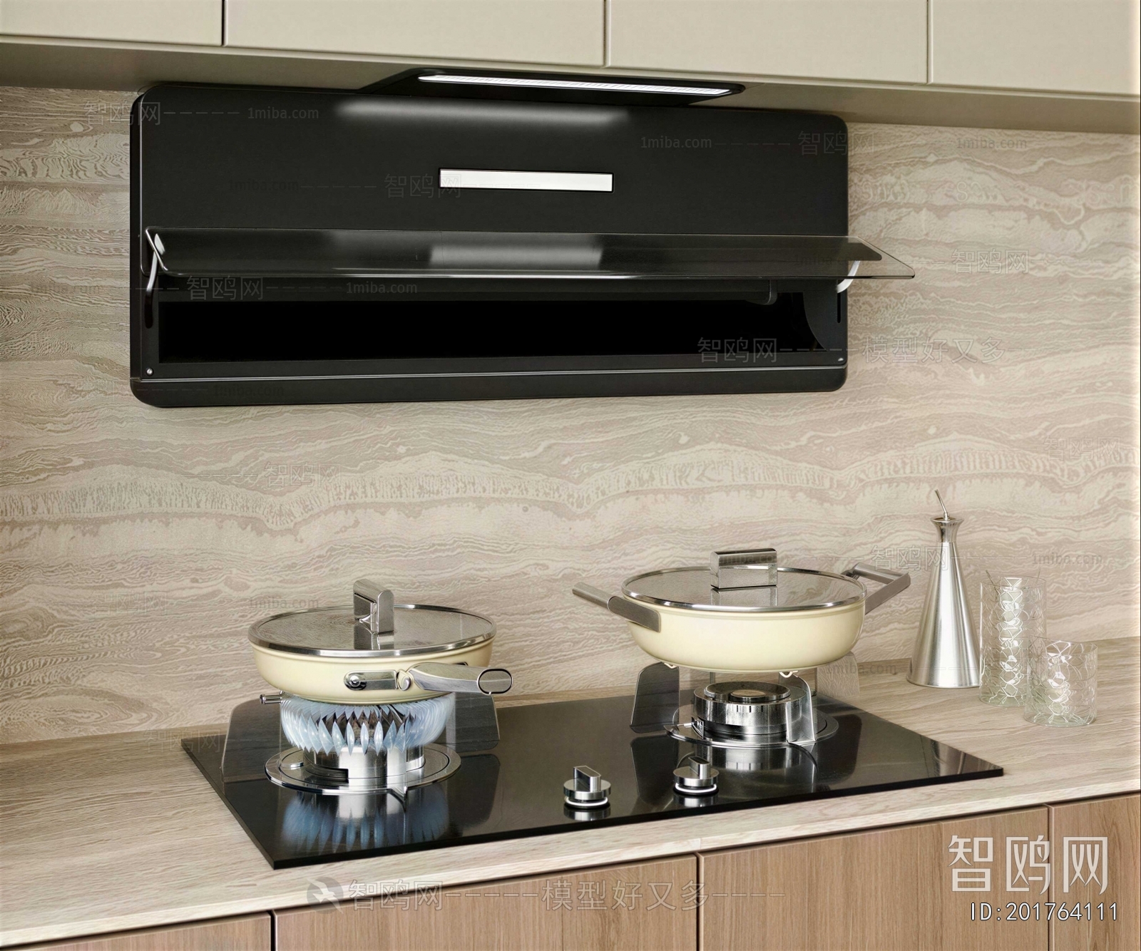 Modern Kitchen Electric Gas Range