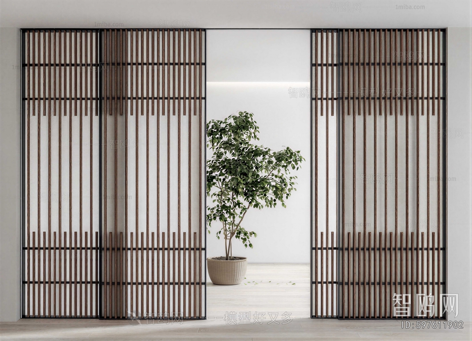 New Chinese Style Sliding Door