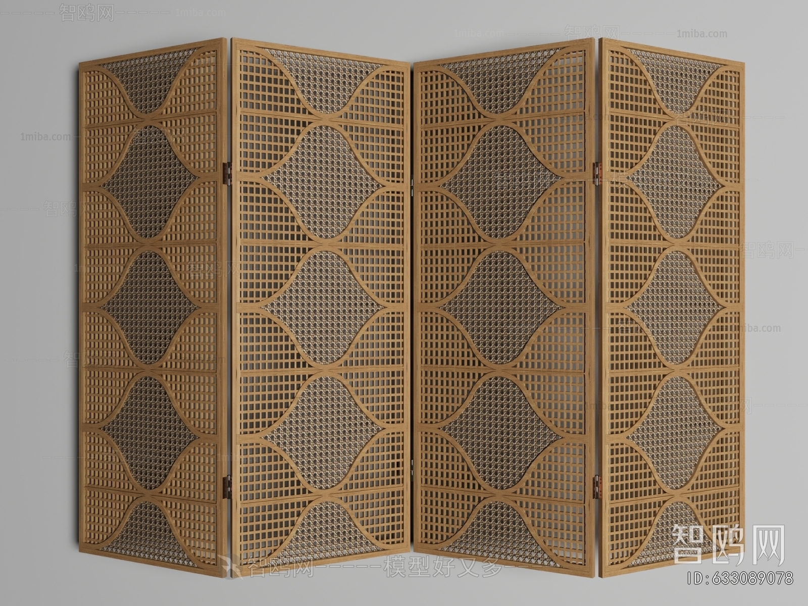 New Chinese Style Wooden Screen Partition
