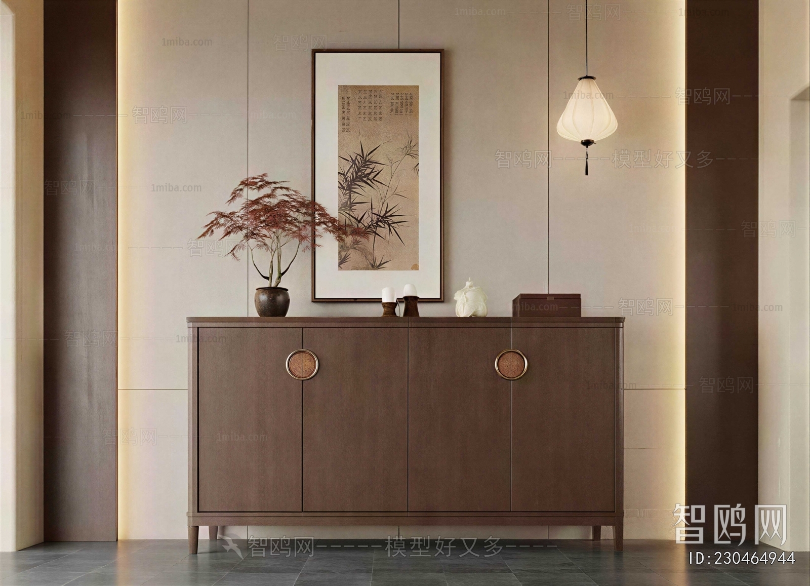 New Chinese Style Side Cabinet