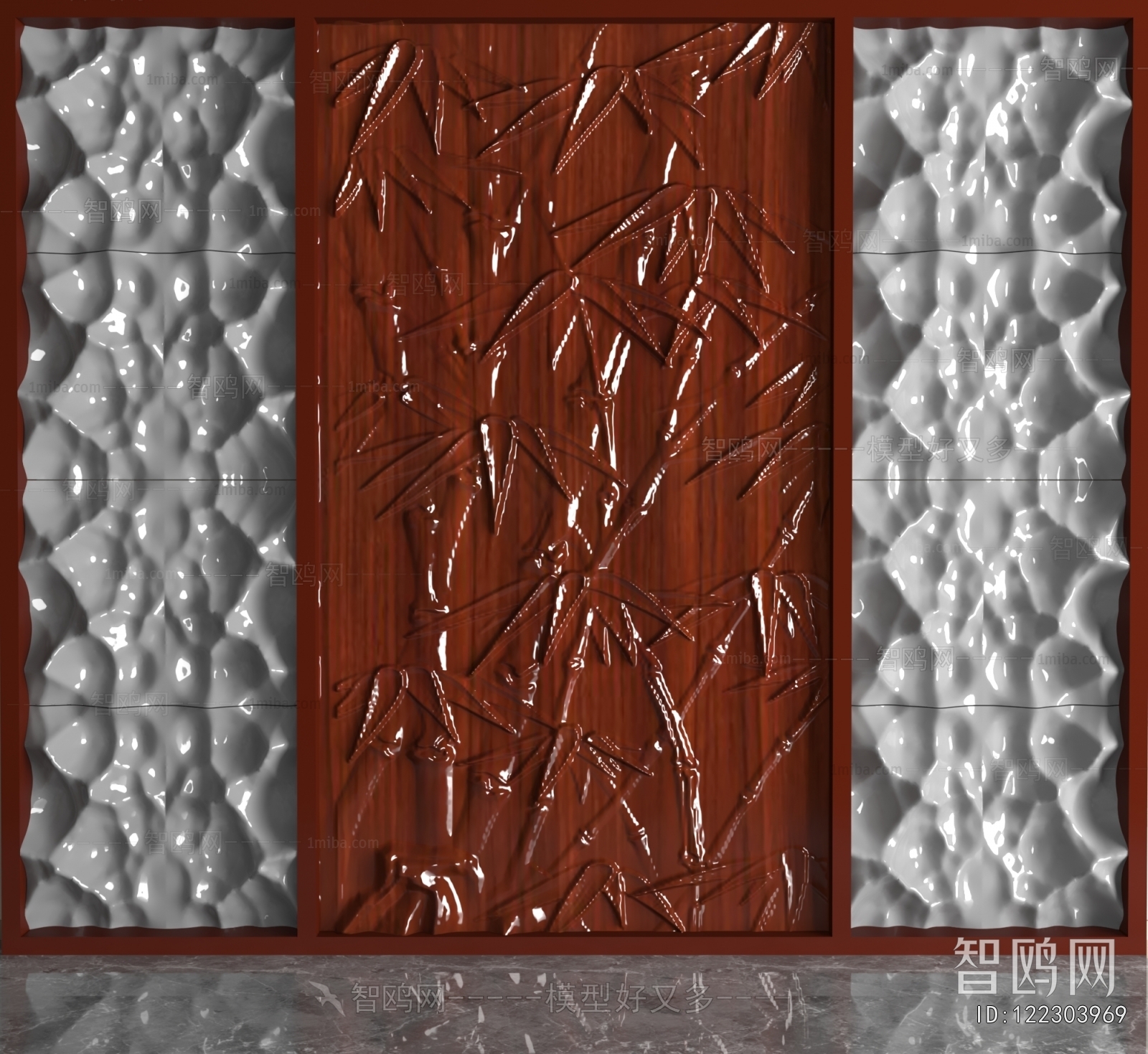 New Chinese Style TV Wall