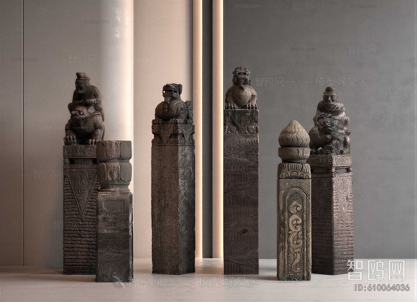 New Chinese Style Column