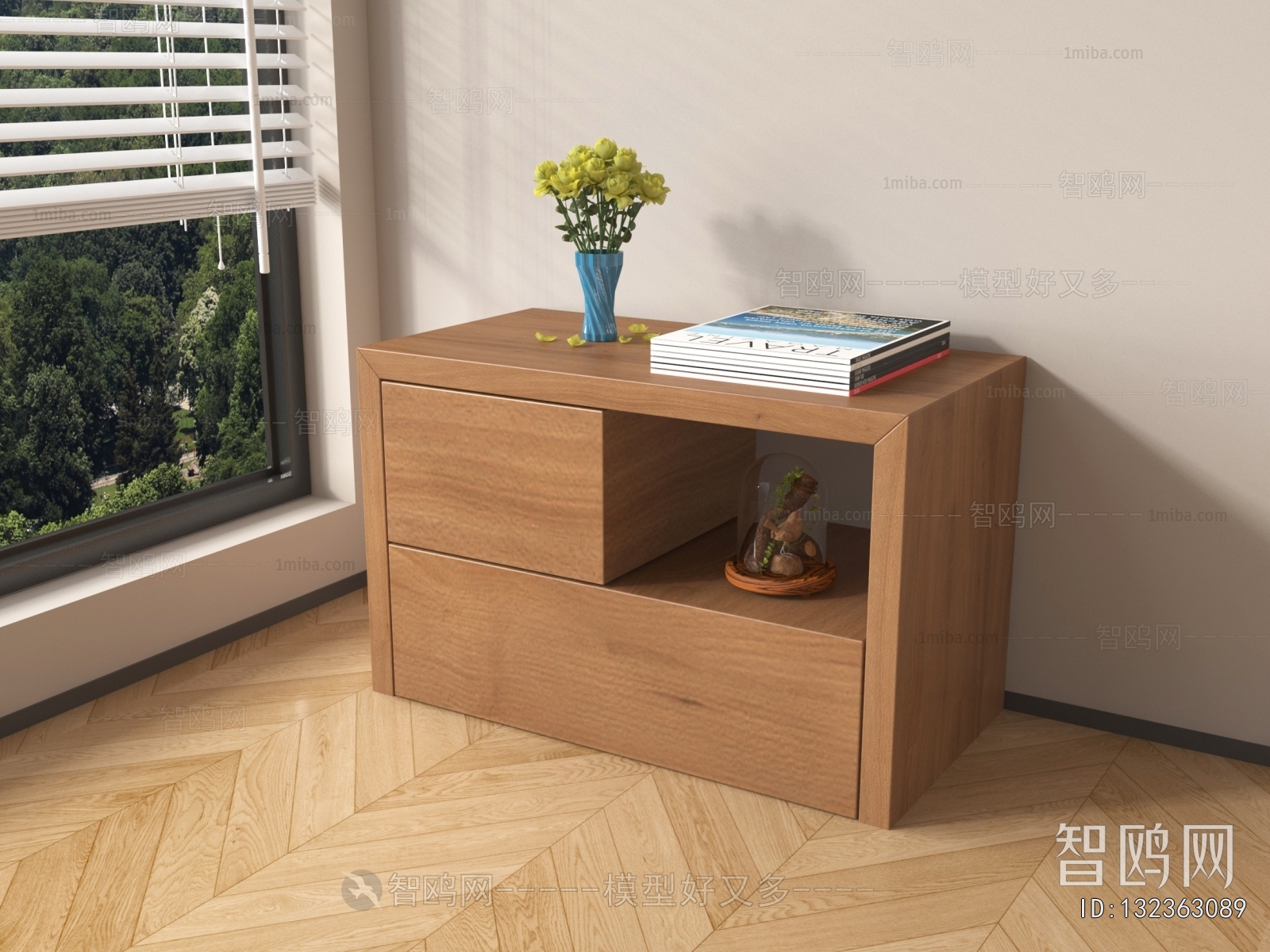 Nordic Style Bedside Cupboard