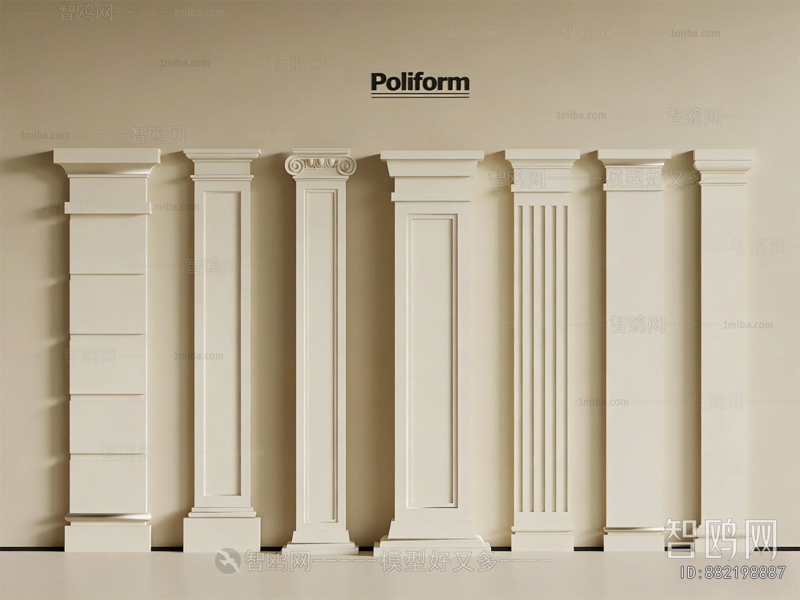 French Style Roman Pillar