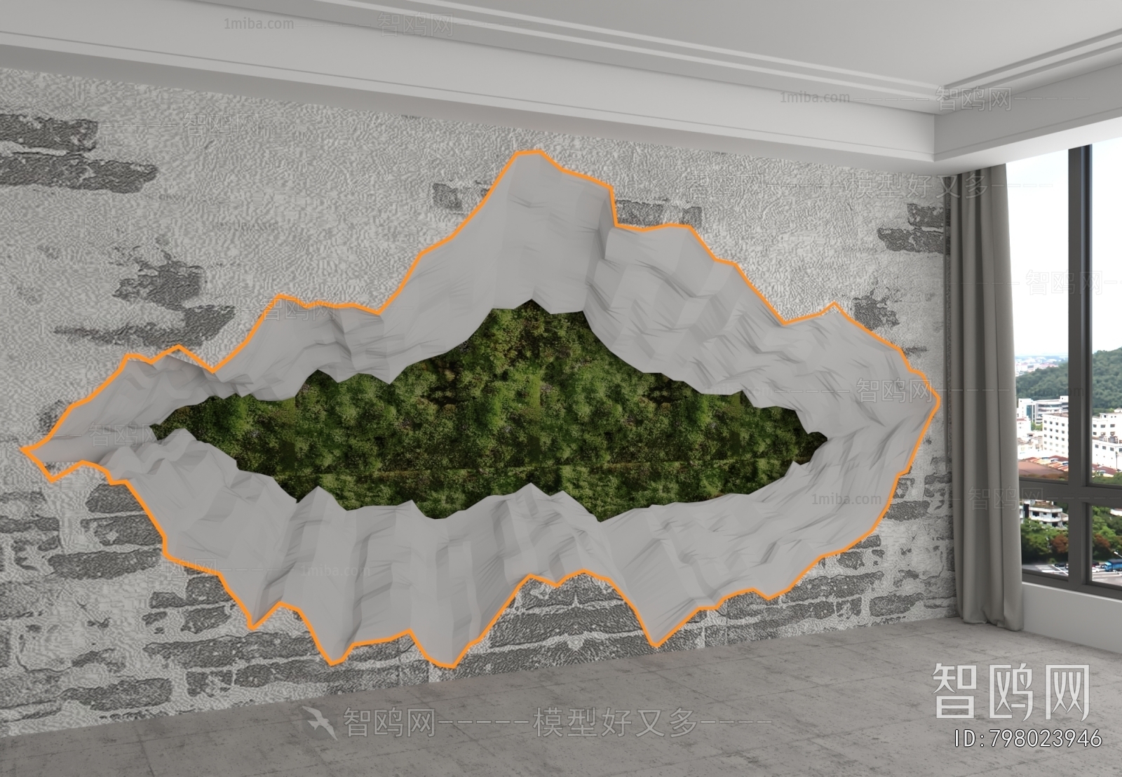 Industrial Style TV Wall