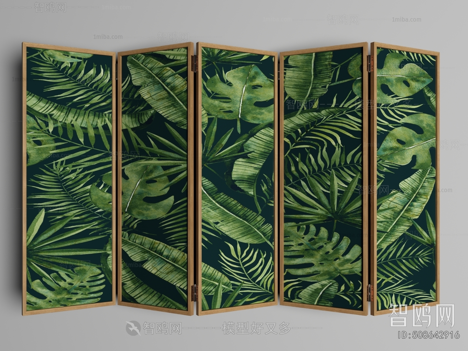 Nordic Style Wooden Screen Partition