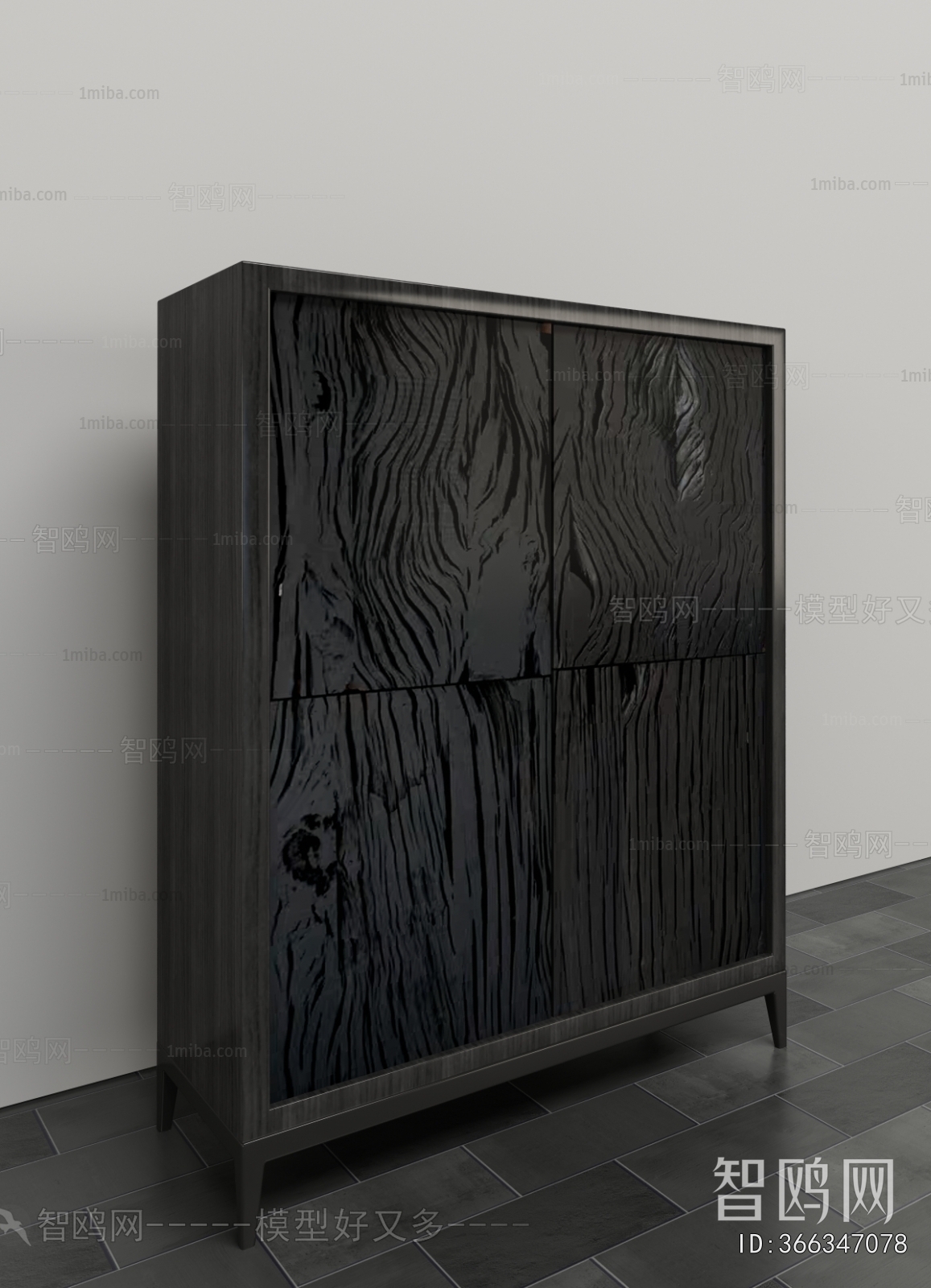 Wabi-sabi Style Side Cabinet