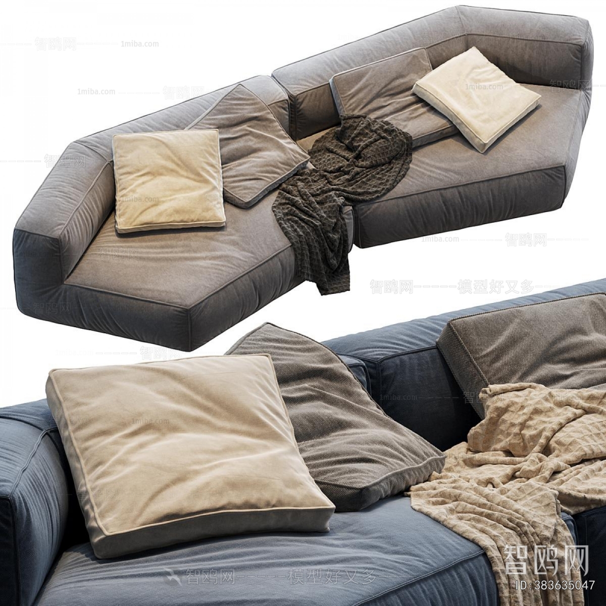 Modern Multi Person Sofa