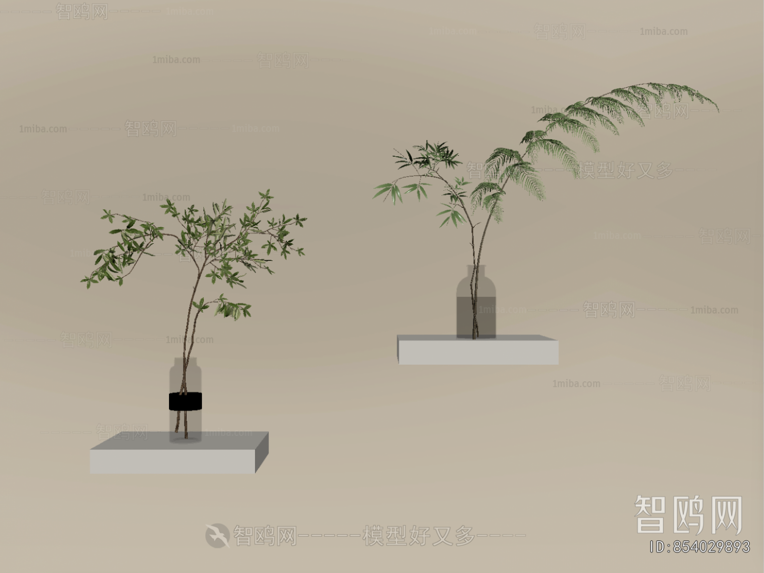 Modern Aquatic Green Plant