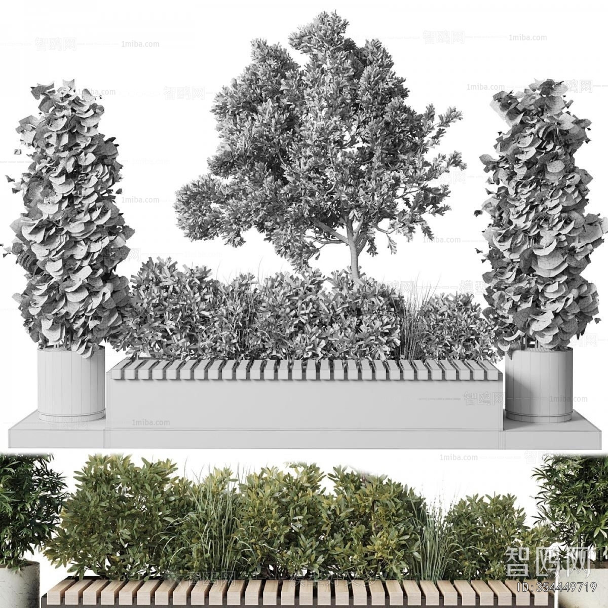 Modern Flower Bed, Flower Bowl, Flower Box