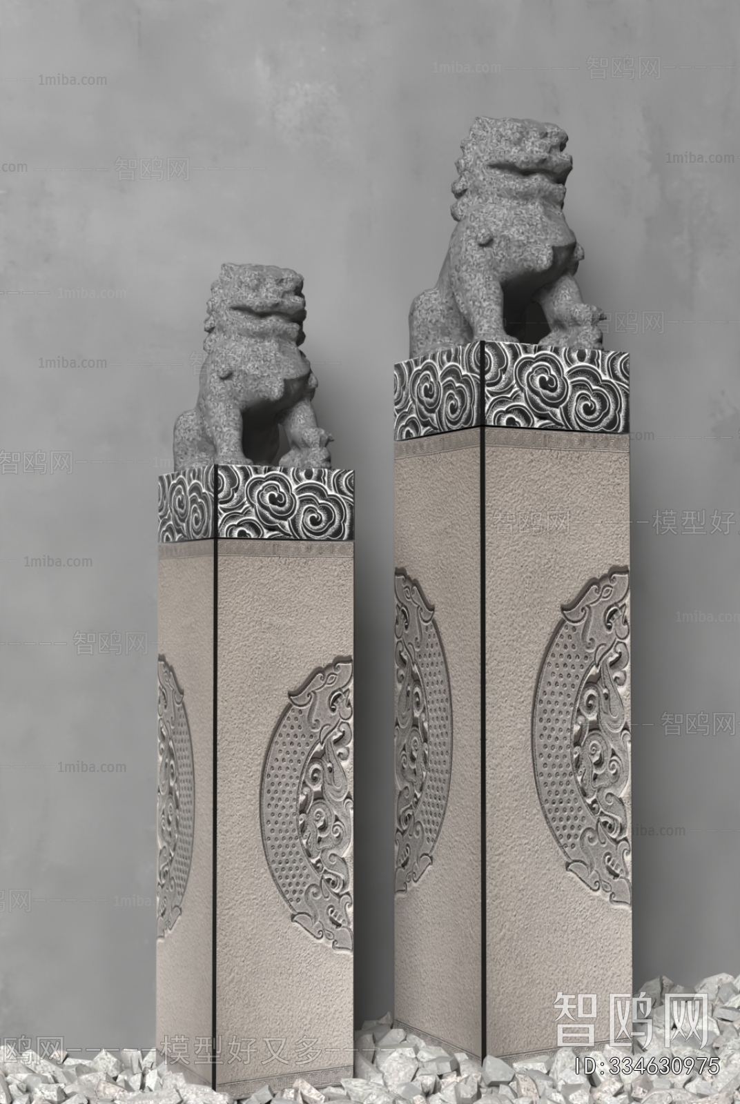 New Chinese Style Column