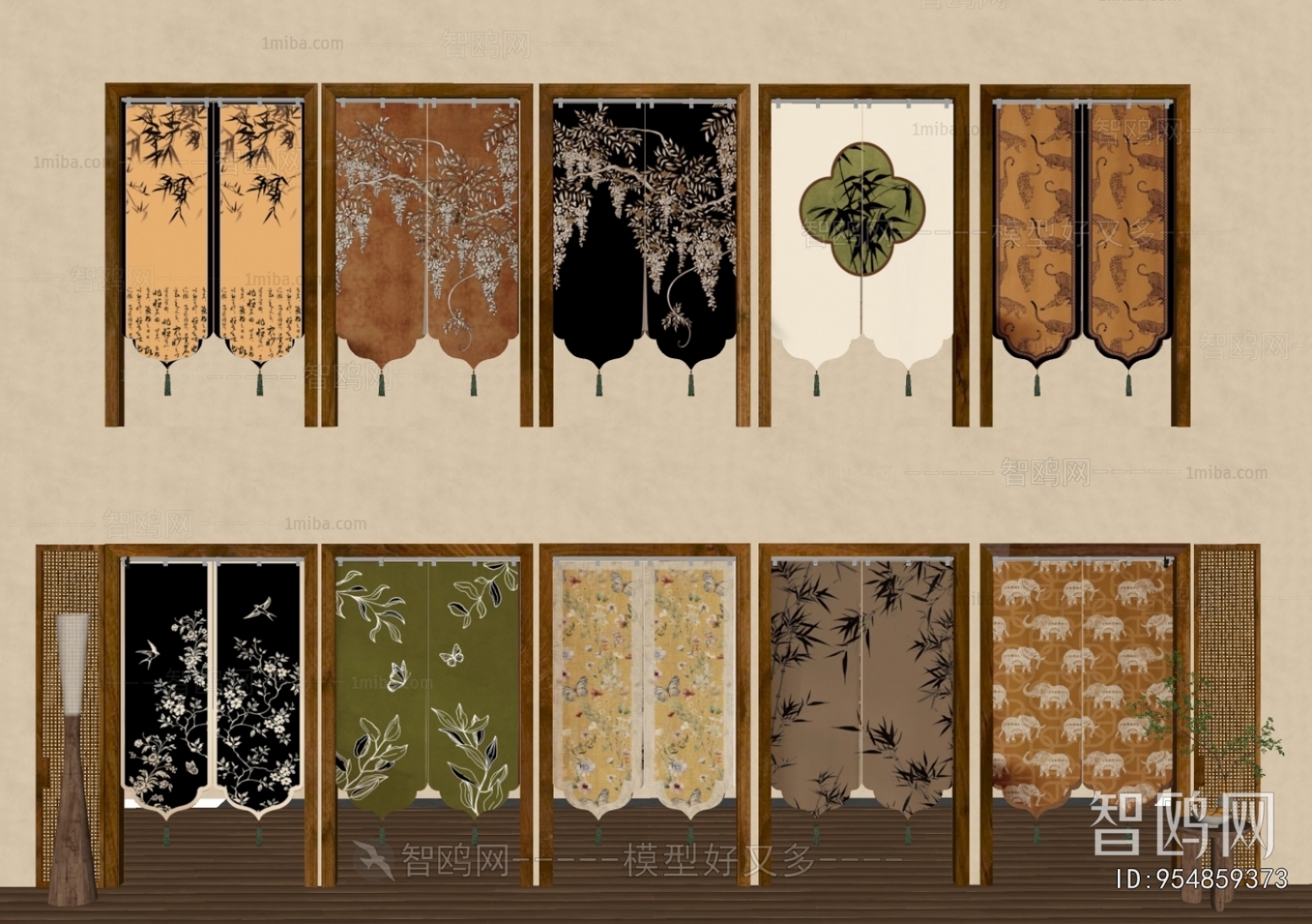 New Chinese Style Door Curtain